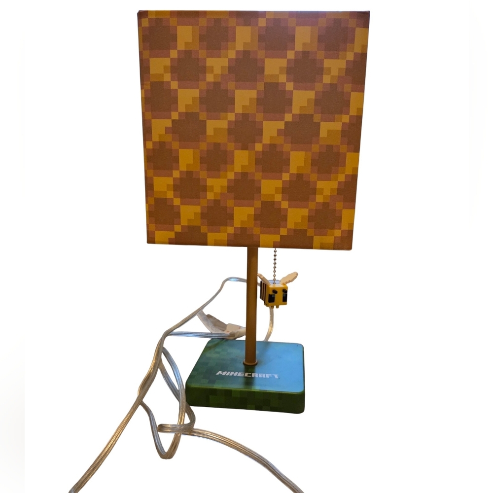 Minecraft Bee Honeycomb Desk Lamp - Picture 2 of 6